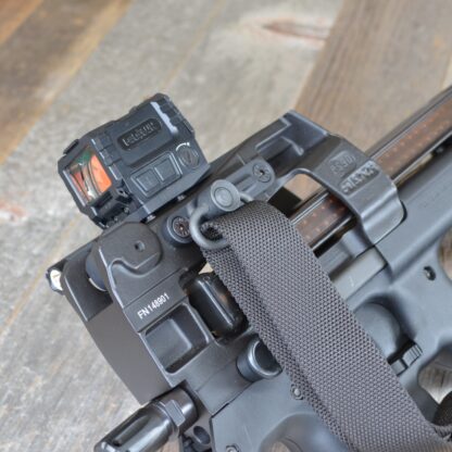 HBI FN P90 PS90 QD SLING MOUNT, RECEIVER SIDE, INSTALLED SLING
